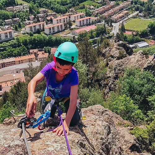 Via Ferrada Roca de la Creu, a Ribes de Freser, Ripollès. Vies Ferrades i esports d'aventura a Catalunya