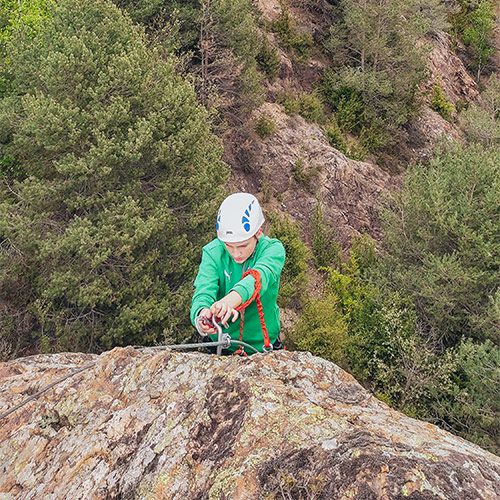 Via Ferrada Roca de la Creu, a Ribes de Freser, Ripollès. Vies Ferrades i esports d'aventura a Catalunya